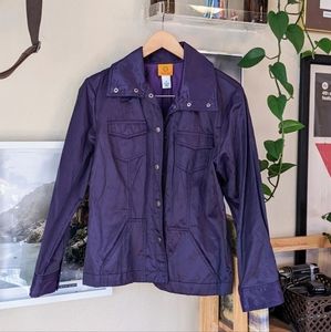 Vintage Y2K Purple Metallic Jacket
